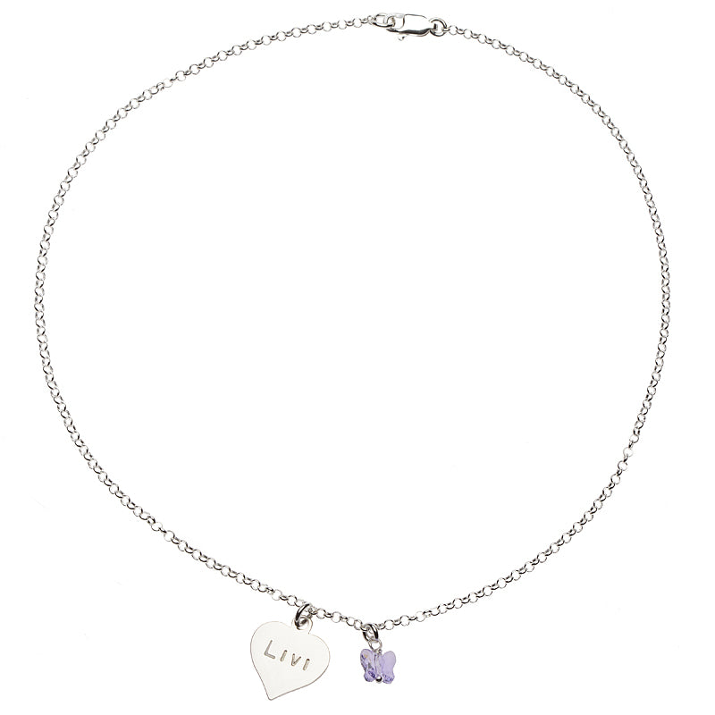 Heart Butterfly Necklace
