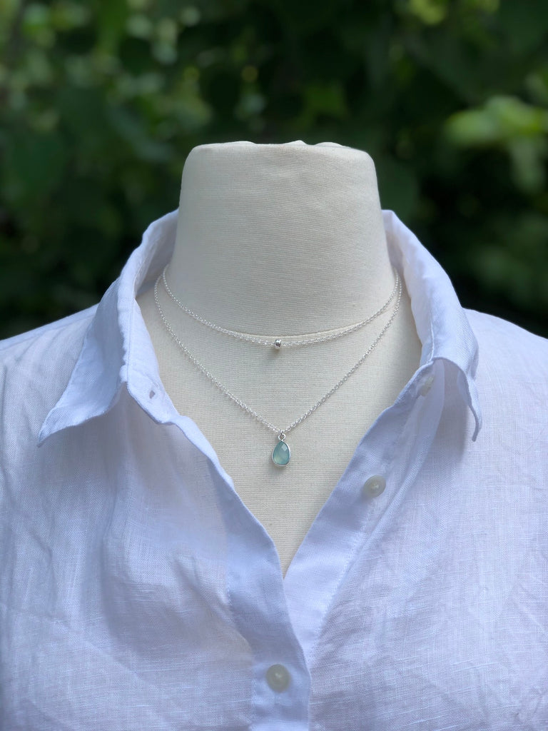 Chalcedony Summer Necklace Layers