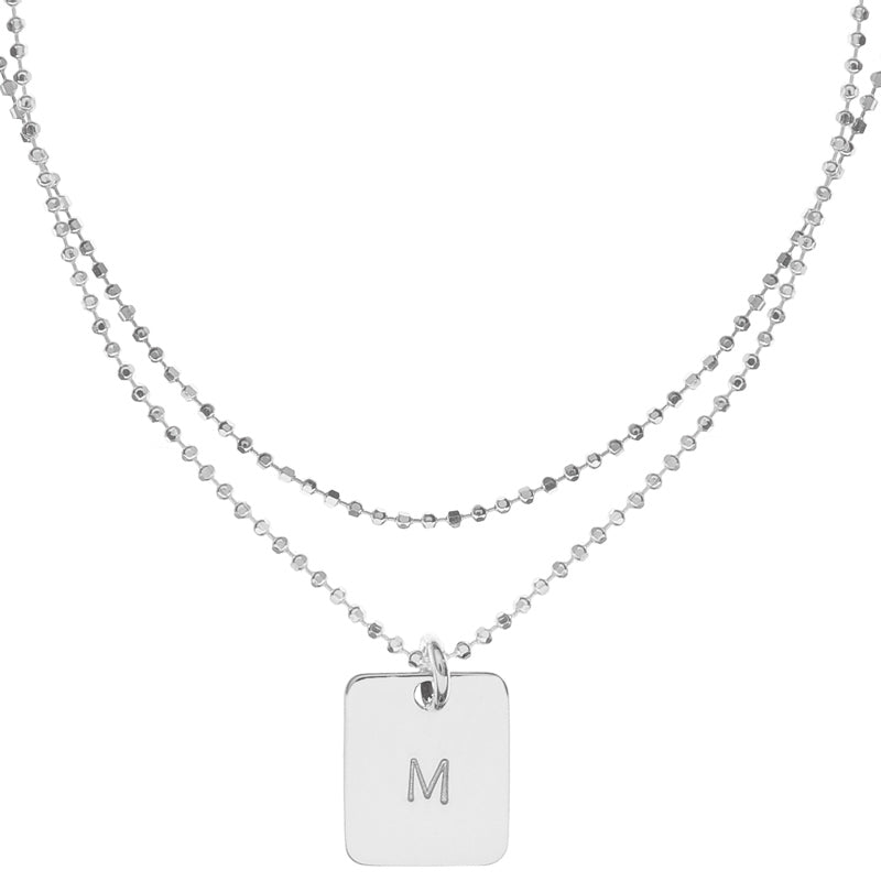 Mini Initial Layered Necklace