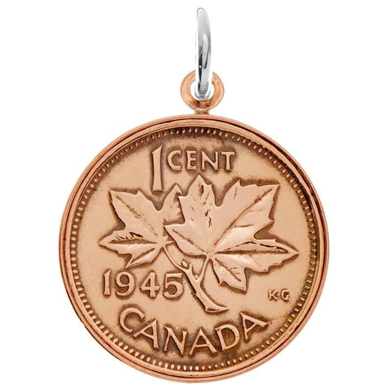 Canadian Penny Charm Copper Edged