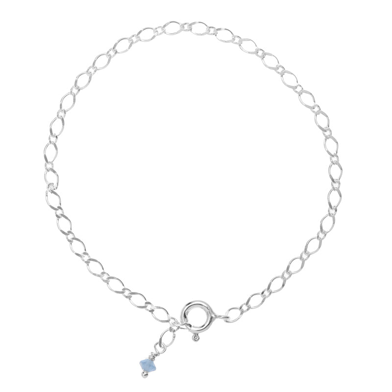 Aquamarine Drop Bracelet