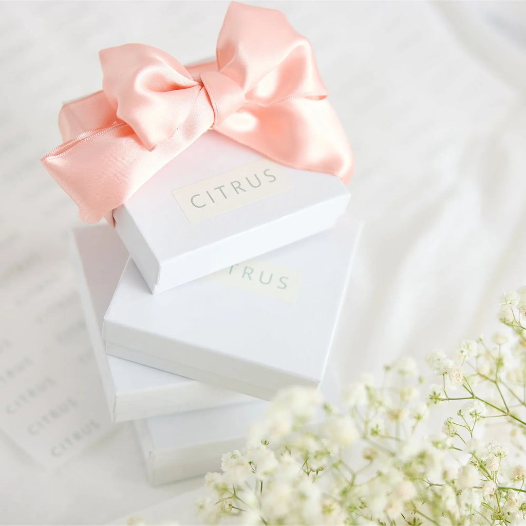 Bud Initial Necklace - Citrus