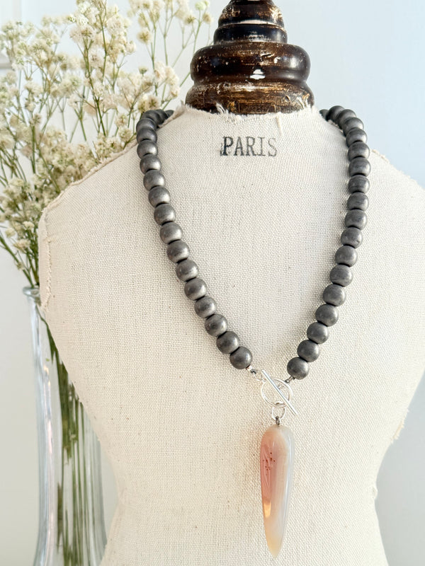 Hematite Necklace - Sample Sale Exclusive - Citrus