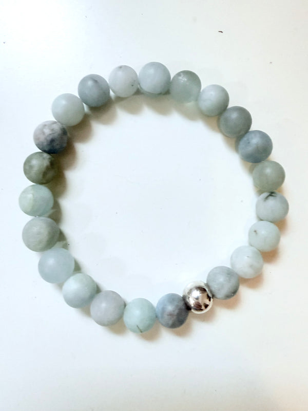 Frosted Aquamarine Bracelet - Annual Sample Sale Exclusive - Citrus