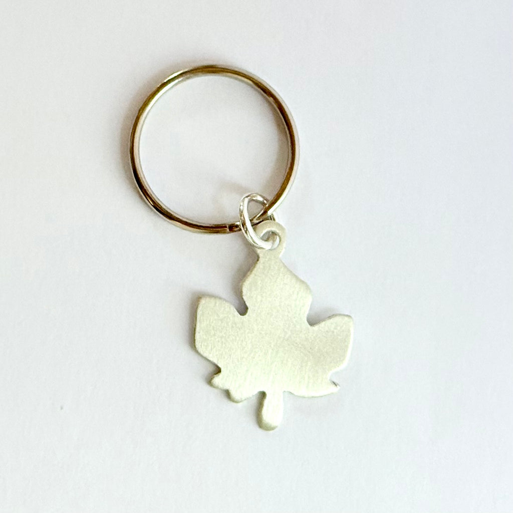 Sterling Silver Canadian Maple Leaf Key Chain