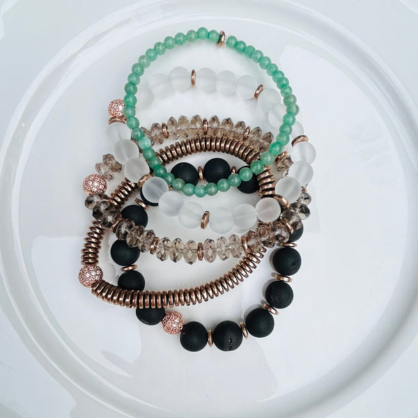 Absinthe Bracelet Stack - Citrus