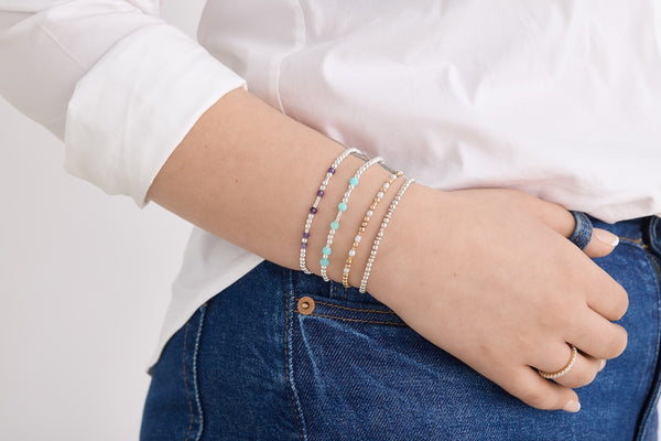 Morse Code Bracelet - Citrus