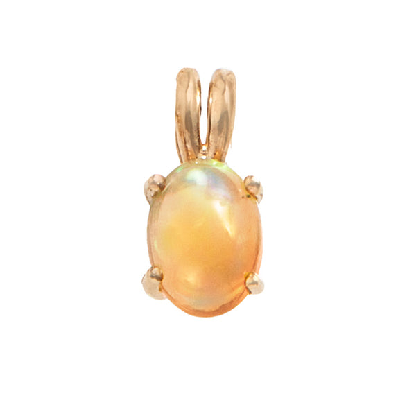 Opal Gold Charm