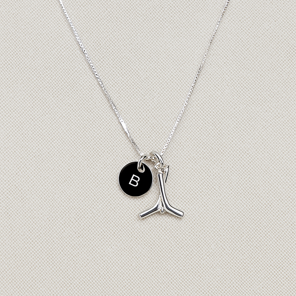 Personalized Hockey Necklace - Citrus
