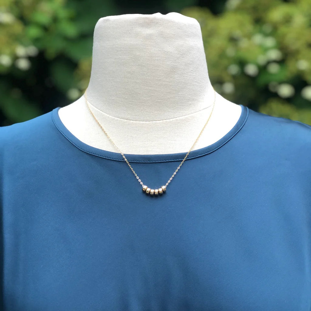 Gold-filled Decade Necklace with beads – birthday personalized necklace Canada