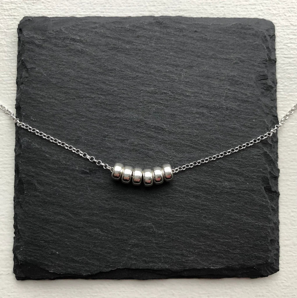 Sterling silver Decade Necklace – personalized milestone jewelry hand stamped in Toronto by CITRUS