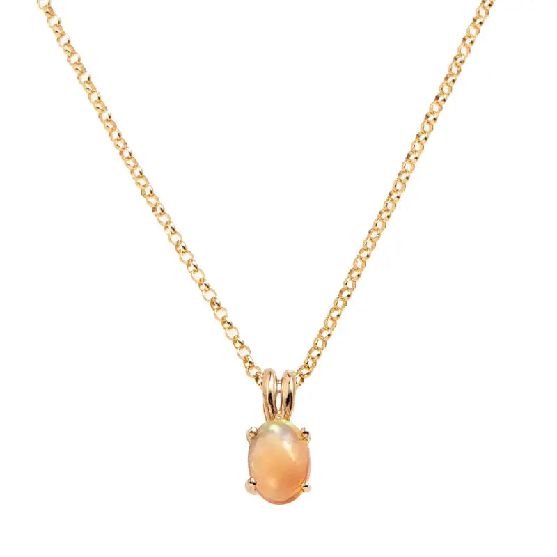Opal Gold Necklace - Citrus