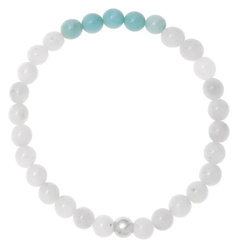 Moonstone Amazonite Bracelet - Citrus