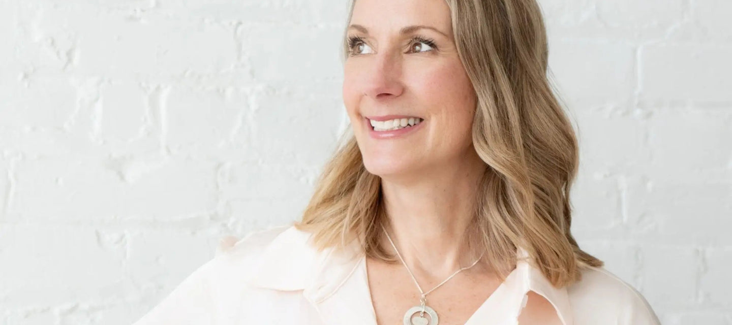 Owner of CITRUS Wearing a personalized silver necklace