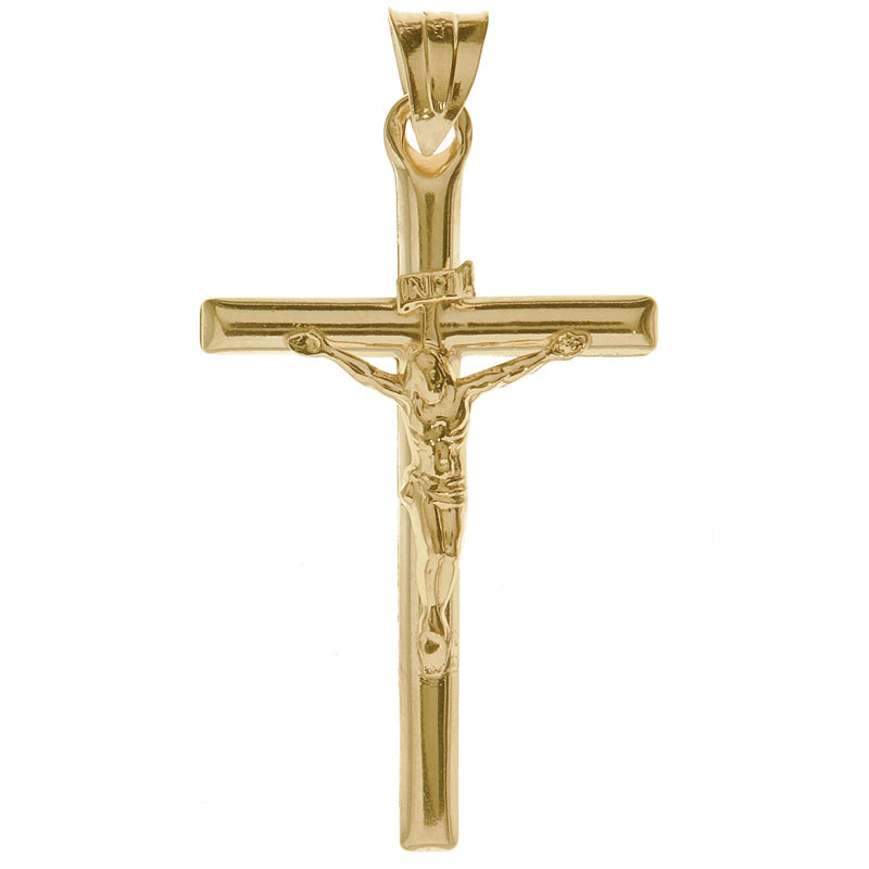 10K Yellow Gold Large Crucifix