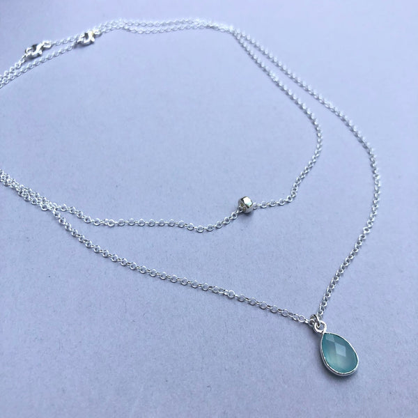 Chalcedony Summer Necklace Layers