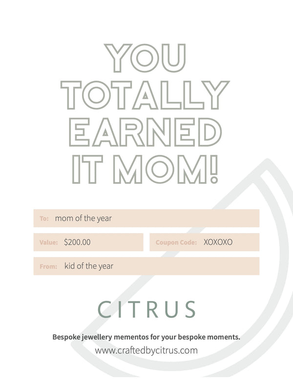 $200 Gift Card for Mom - Citrus