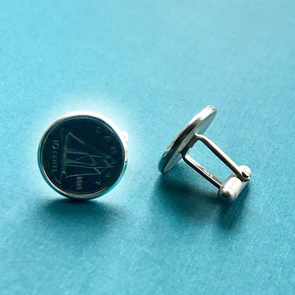 Dime Cuff Links - Citrus