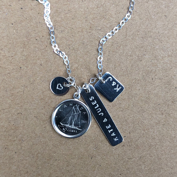 Family Connection Dime Necklace