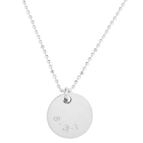 831 Silver Petal Necklace