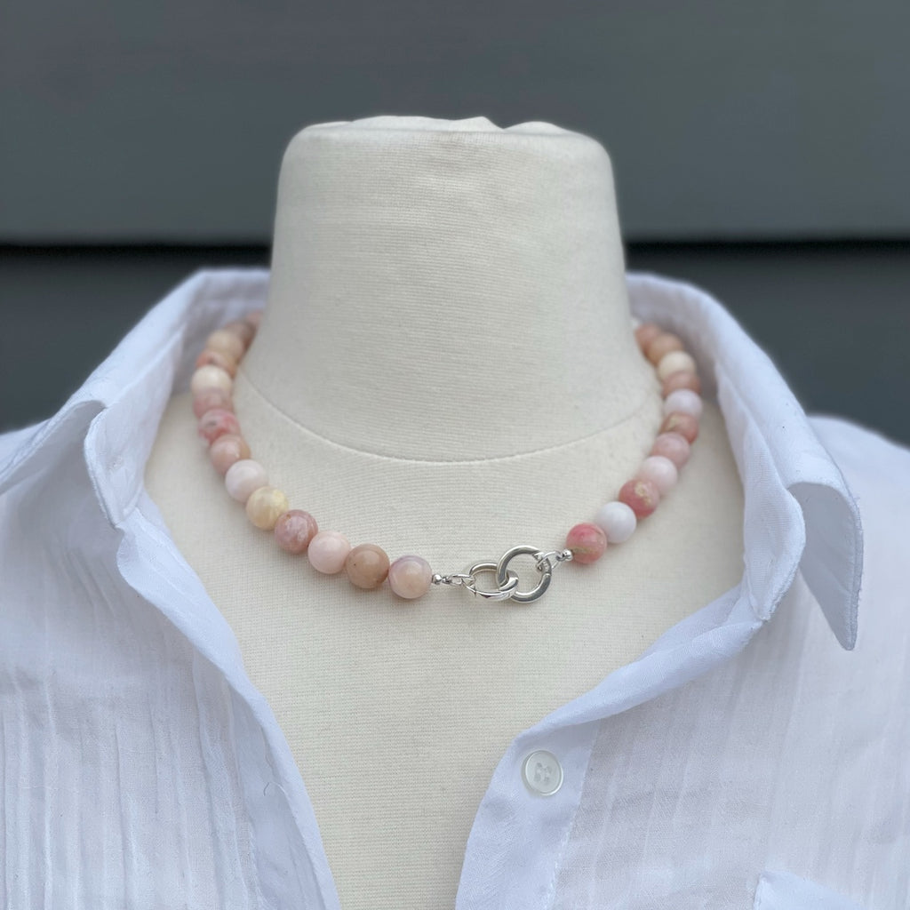 Pink Opal Statement Necklace