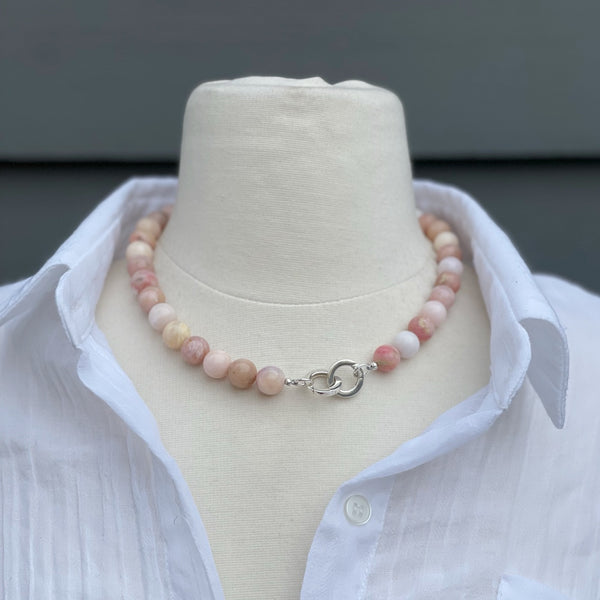 Pink Opal Statement Necklace - Citrus