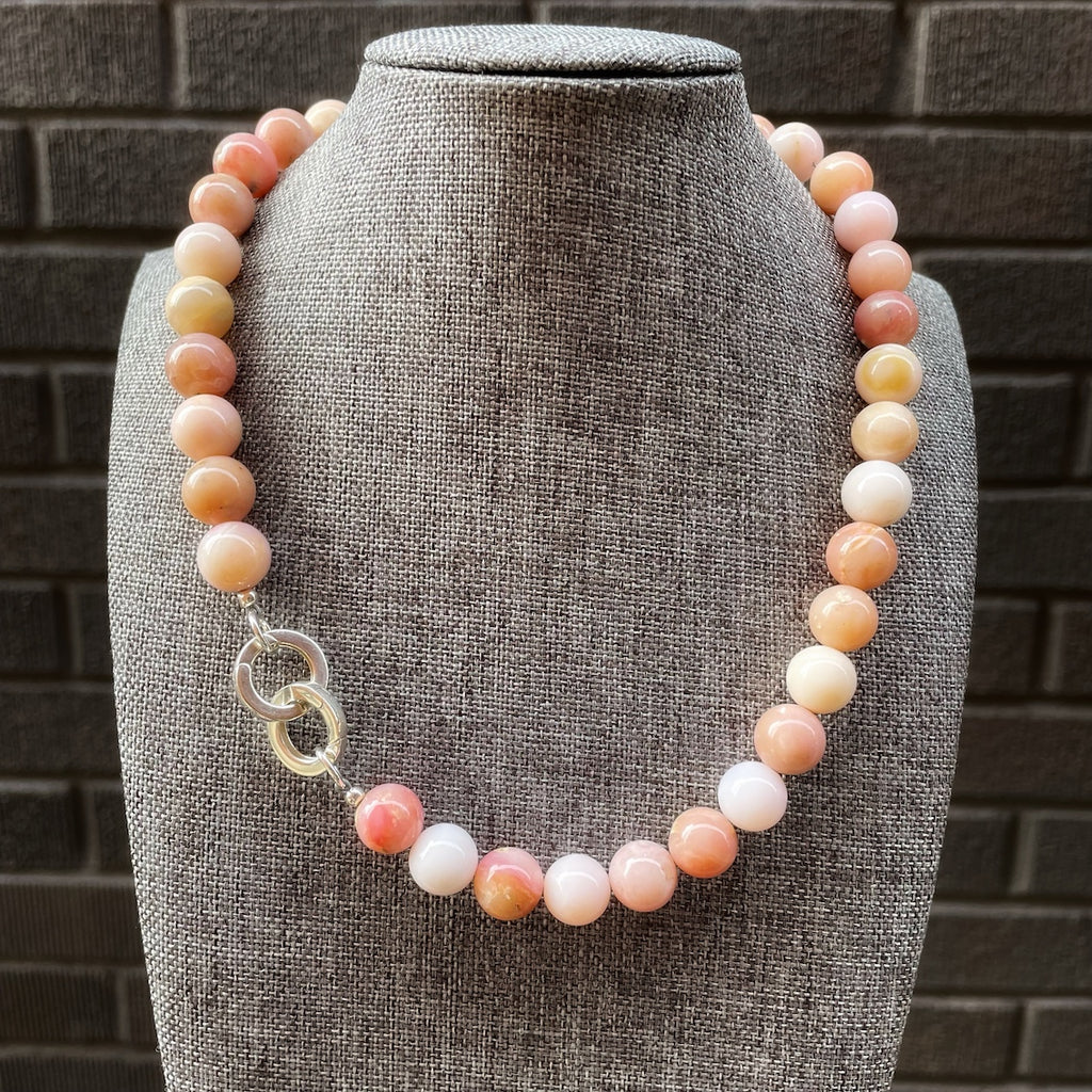 Pink Opal Statement Necklace