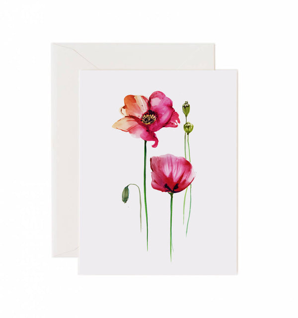 Poppies Greeting Card