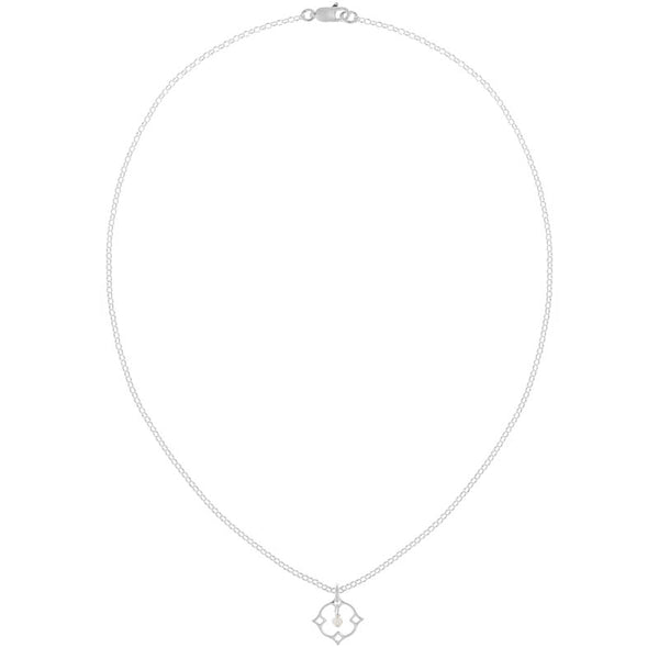 Quatrefoil Pearl Necklace