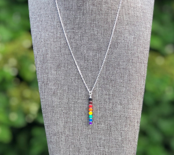Rainbow Pride Drop Necklace
