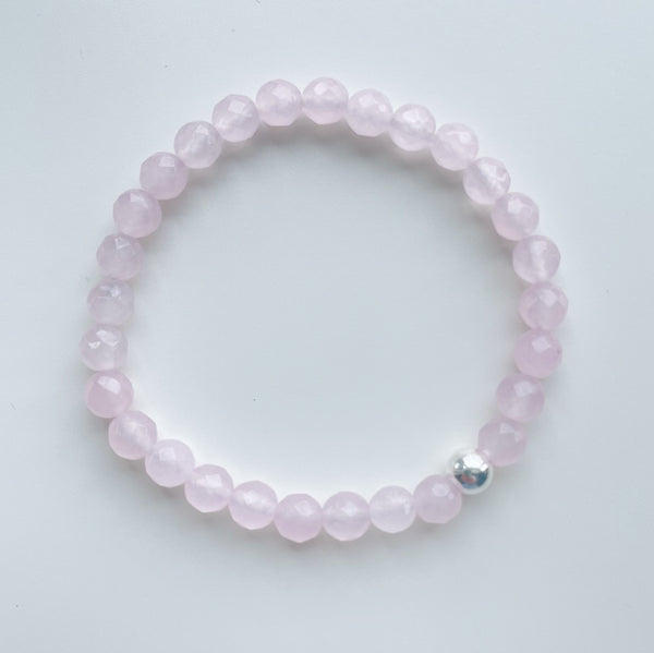 Rose Quartz Sparkle Bracelet