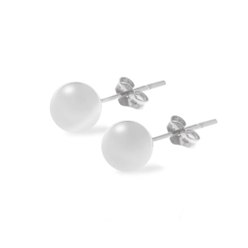 Small Silver Ball Stud Earrings