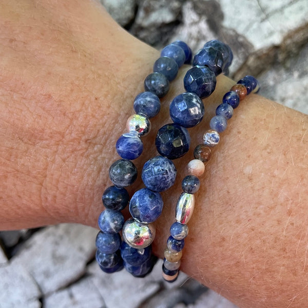 Sodalite Bracelet Stack - Citrus