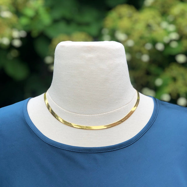 Yellow Gold Herringbone Chain