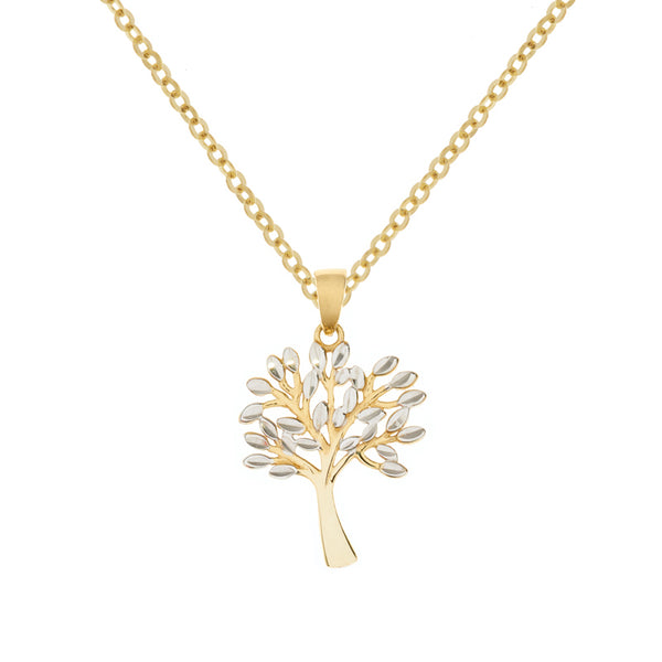 Yellow Gold Tree of Life Necklace