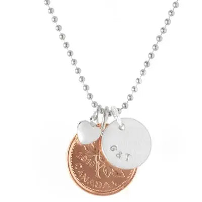 Citrus Silver // Silver Jewellery, Handmade jewelry in Toronto // Our Canadianna collection with patriotic jewellery, canadian penny jewelry, hockey jewelry // penny necklace, canadian penny necklace