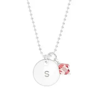 Custom Initial Necklace, Sunshine Necklace