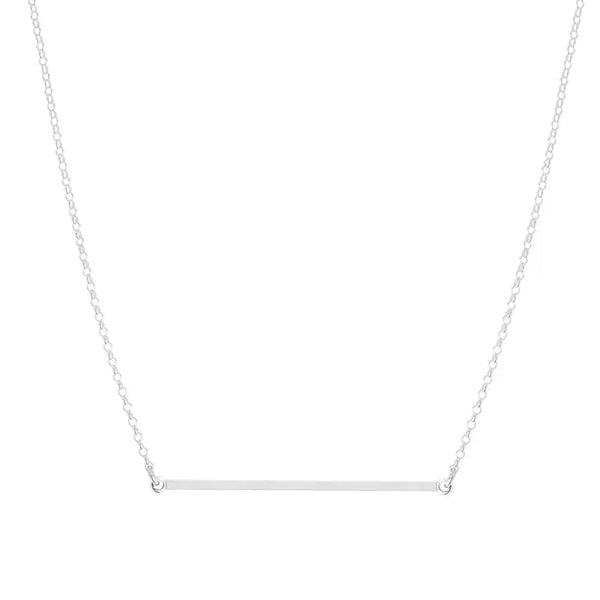 Venti Silver Bar Necklace - Citrus