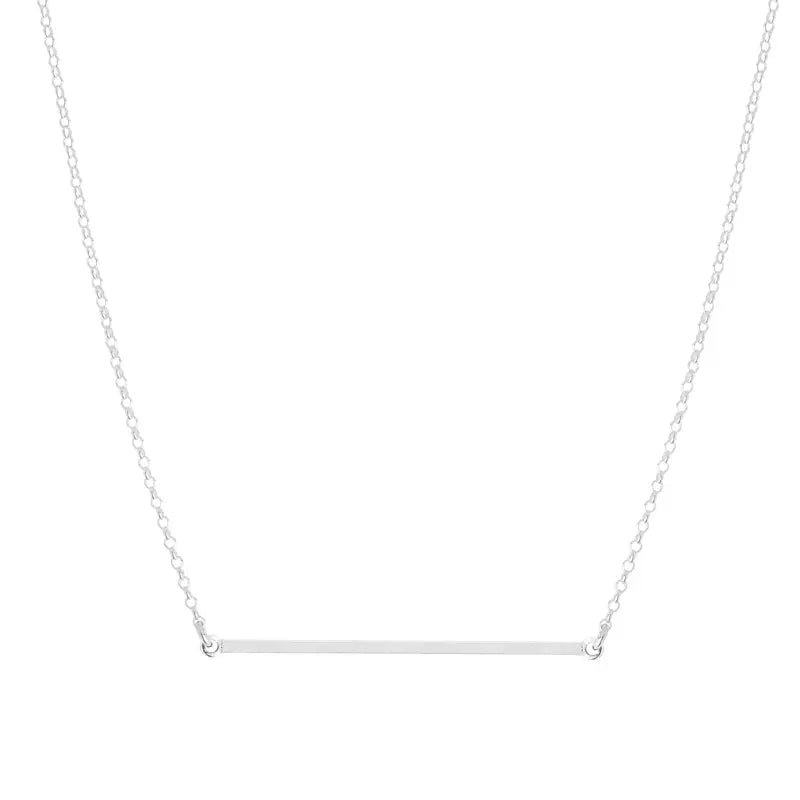 Venti Silver Bar Necklace - Citrus