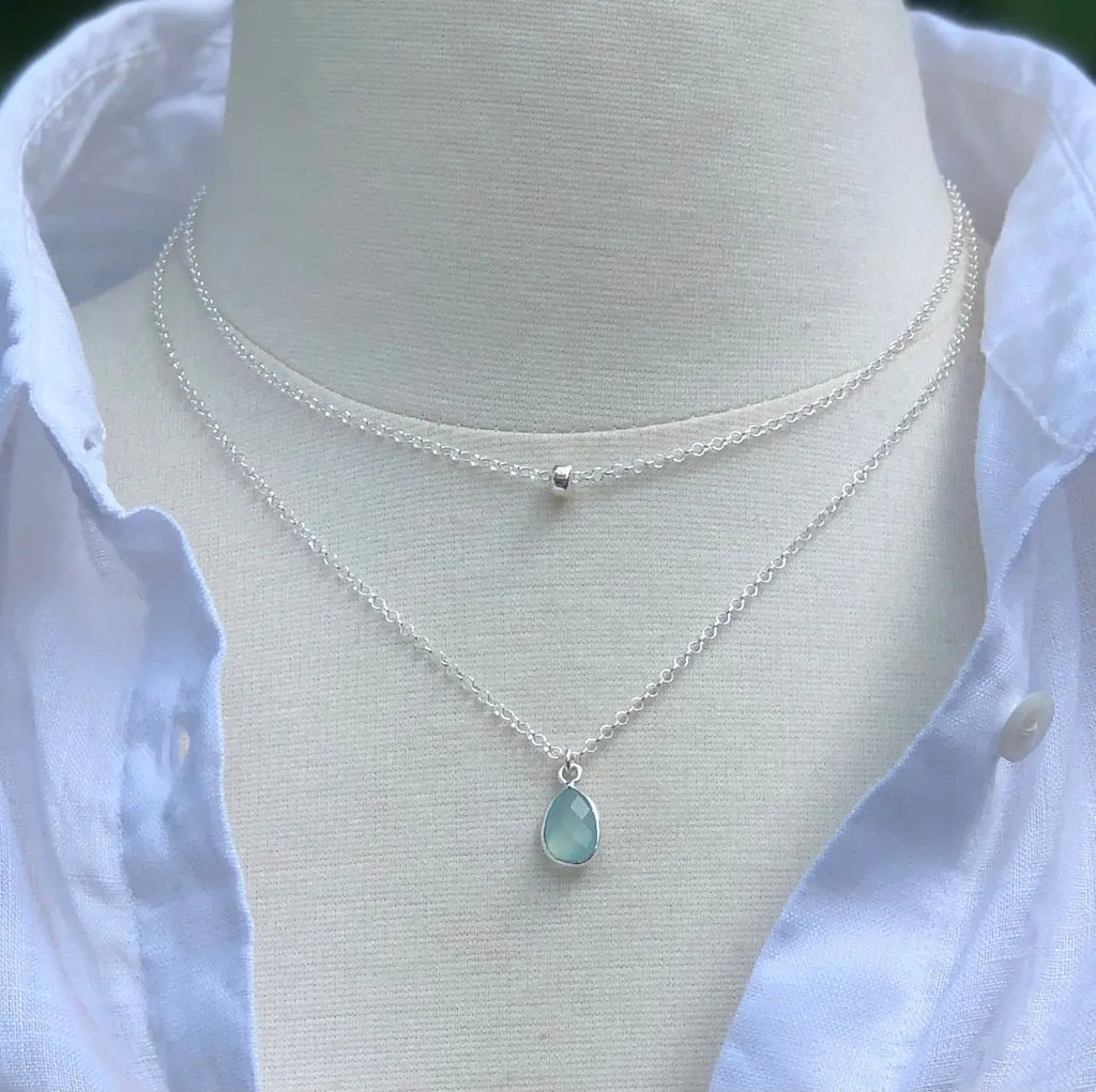Chalcedony Summer Necklace Layers - Citrus