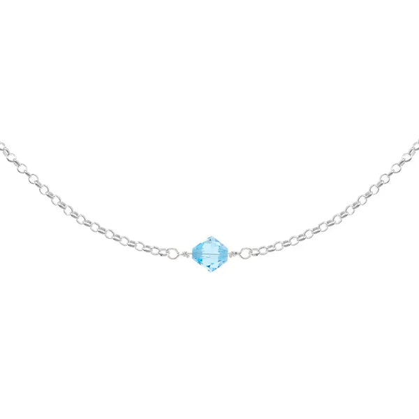 Simple Birthstone Necklace - Citrus