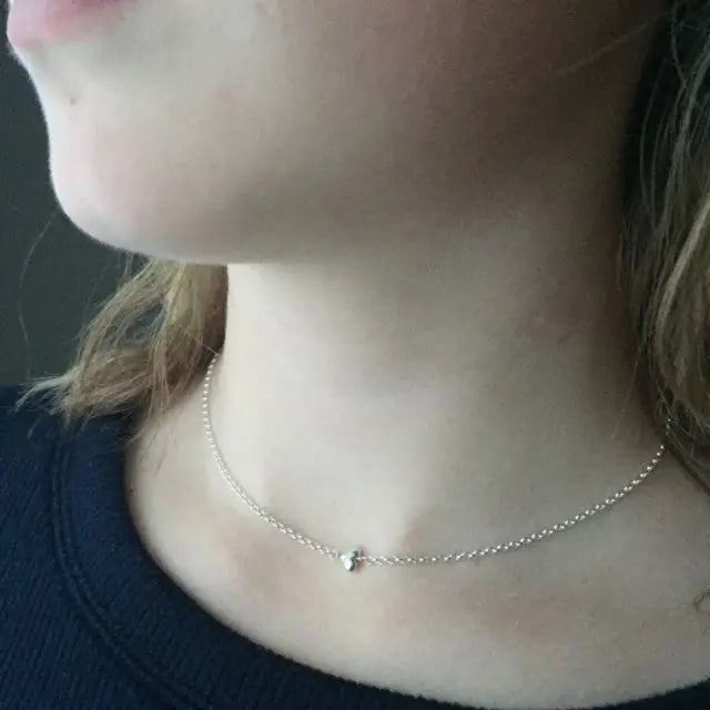 Tiny Heart Necklace - Citrus