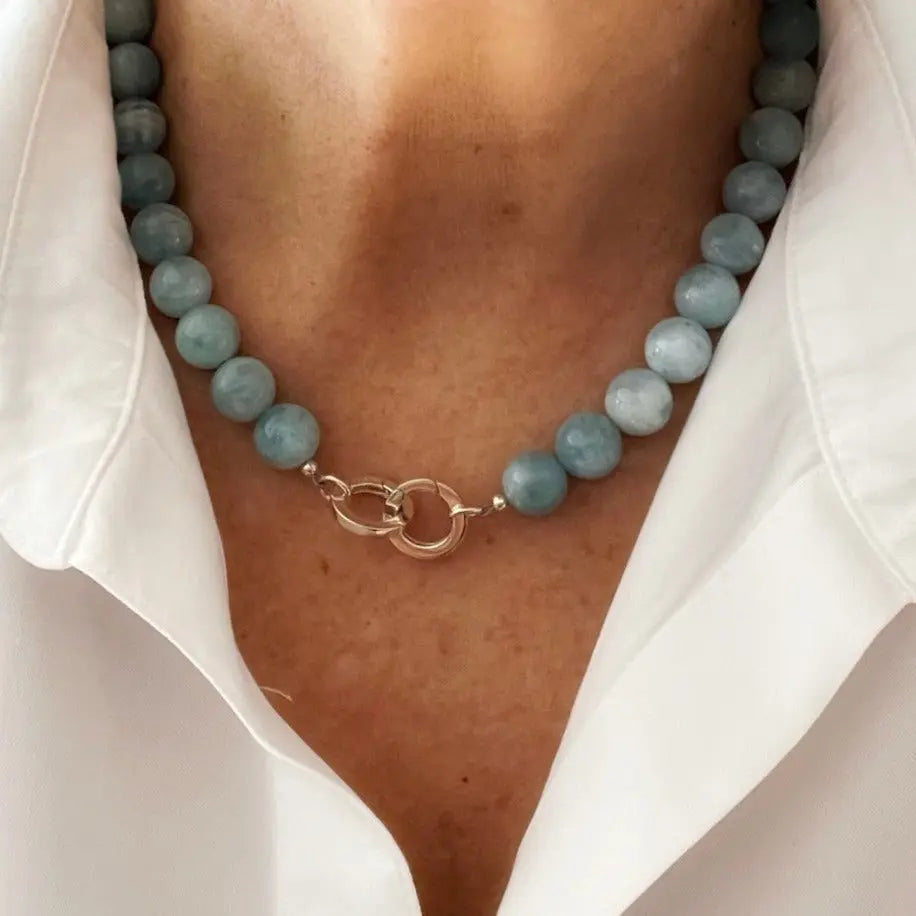 Aquamarine Statement Necklace