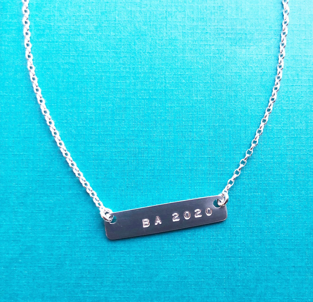 Graduation Bar Necklace - Citrus
