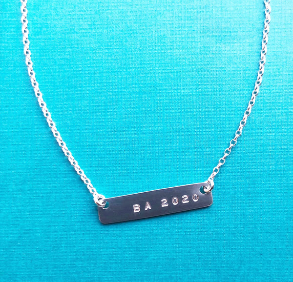Graduation Bar Necklace - Citrus