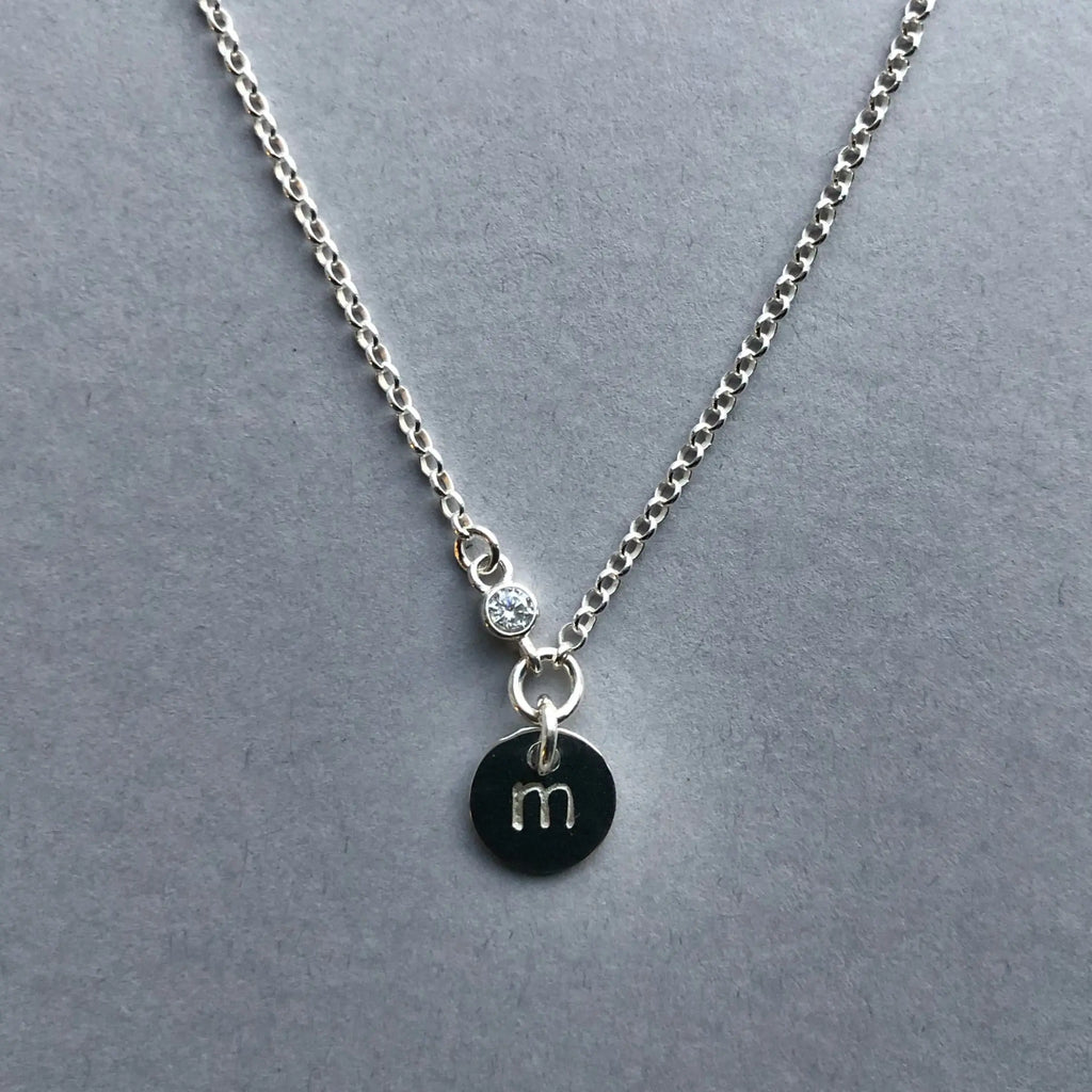 Initial Sparkle Necklace - Citrus