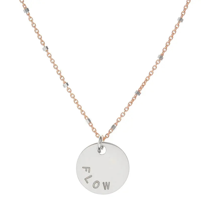 Mantra Rose Gold Sparkle Necklace - Citrus