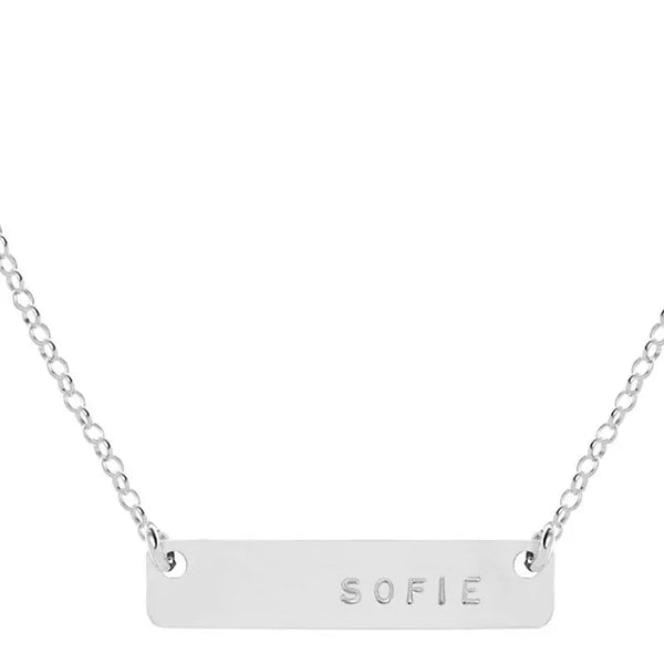 Mini Name Plate Necklace - Citrus