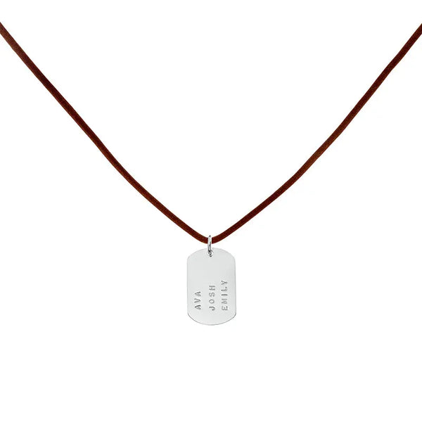 Peel Pendant on Thin Leather - Citrus
