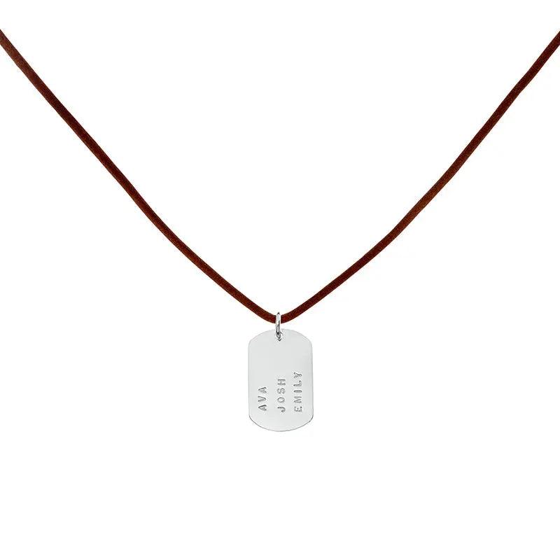Peel Pendant on Thin Leather - Citrus